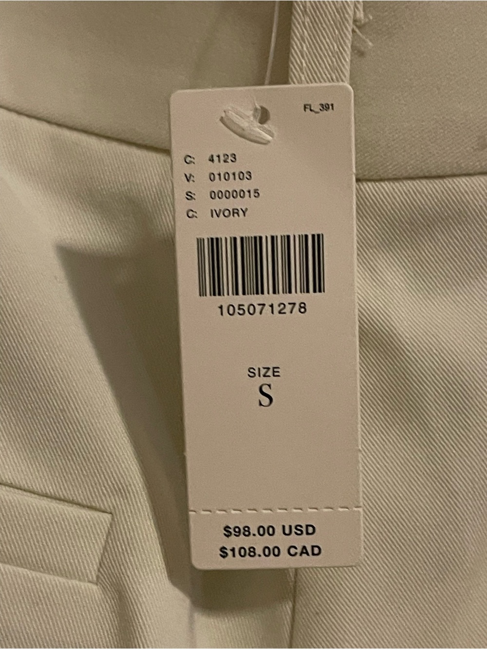 WHITEROOM + CACTUS Wrap Front Trouser Pants - Bone NWT - Picture 8 of 8